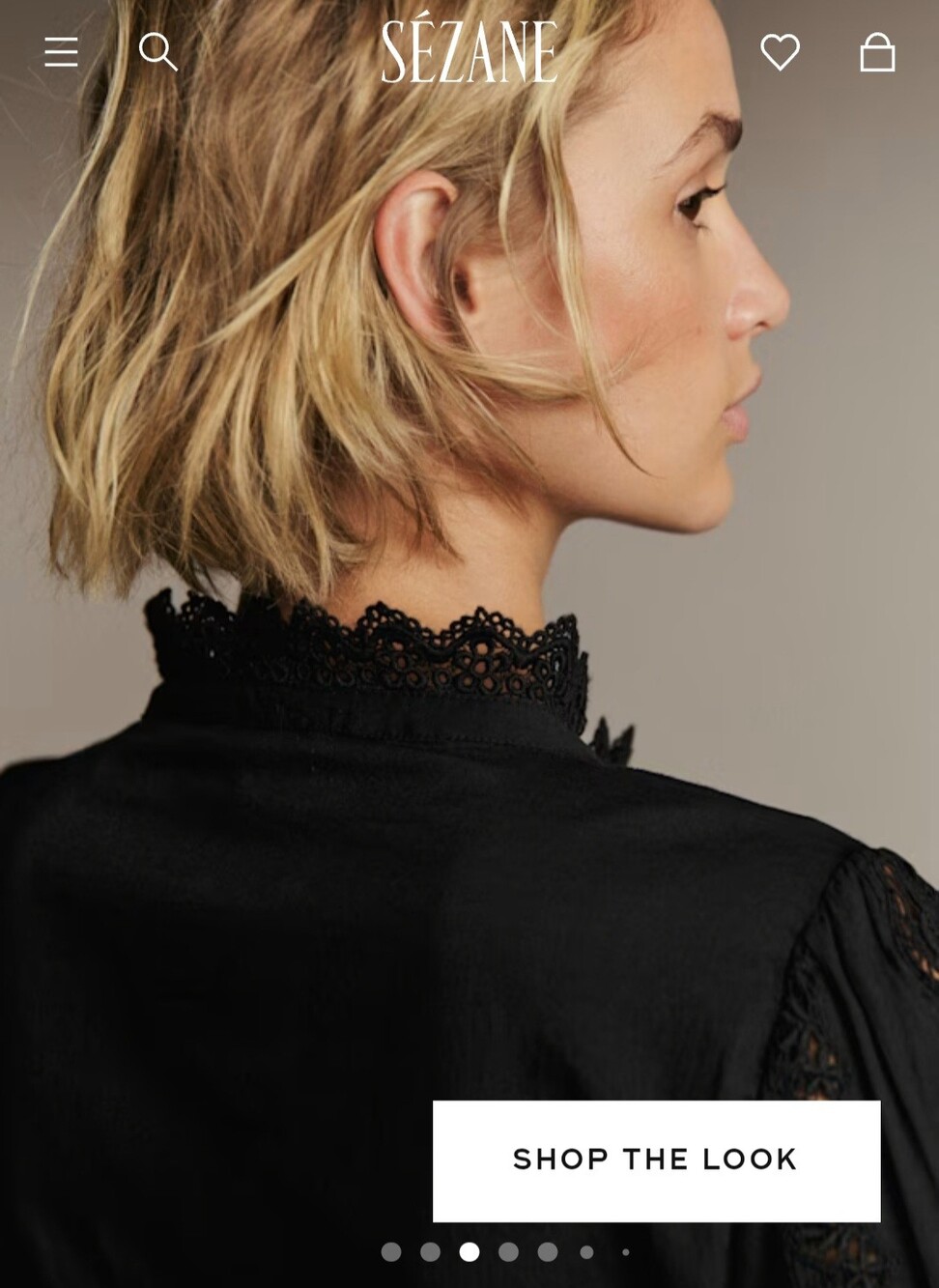 Sezane Rym Shirt In Black - Picture 3 of 10